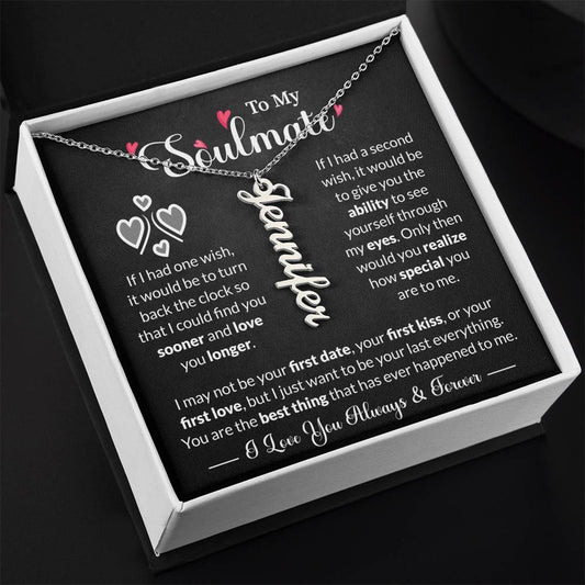 To My Soulmate | Personalized Name Necklace