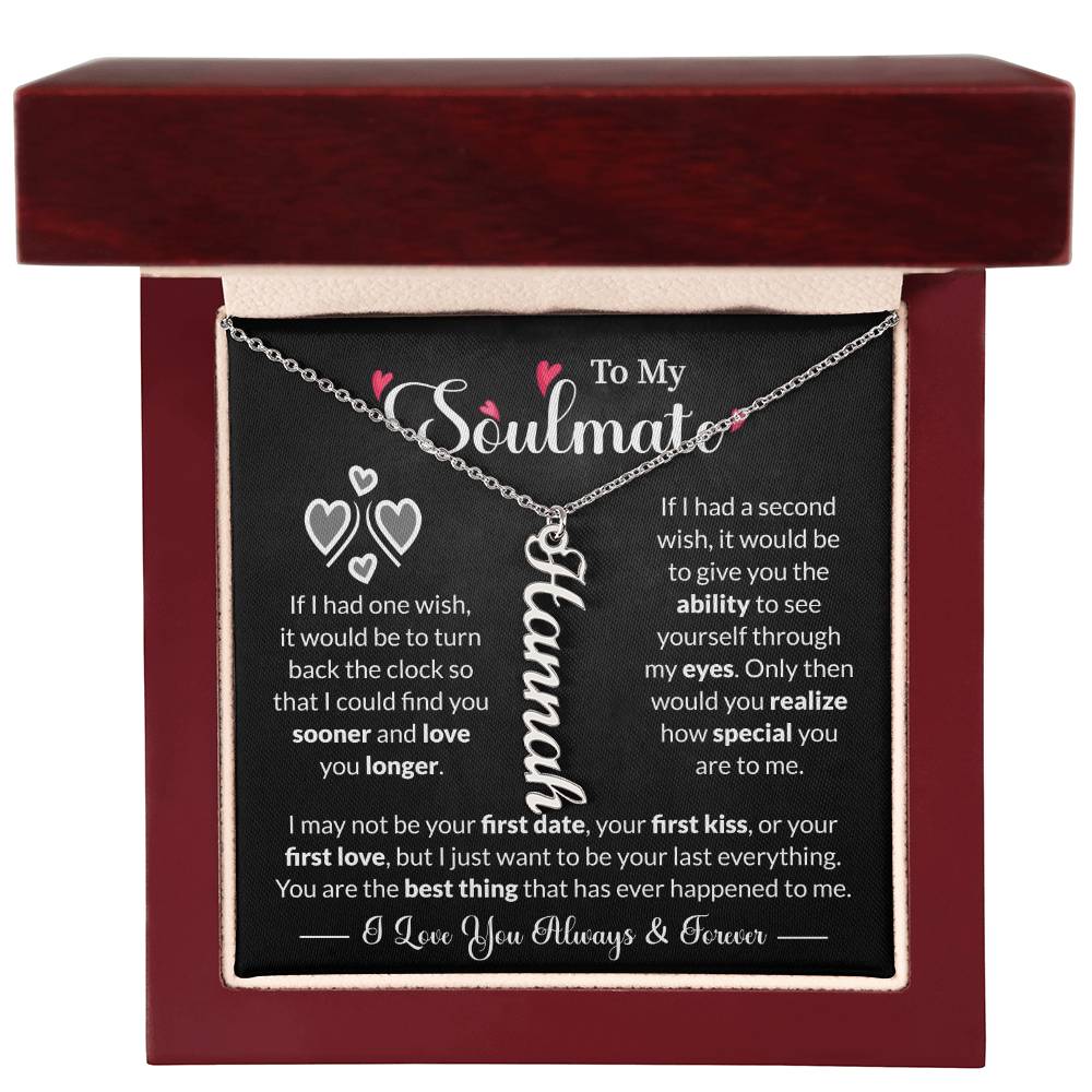 To My Soulmate | Personalized Name Necklace