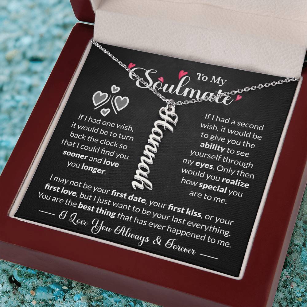 To My Soulmate | Personalized Name Necklace