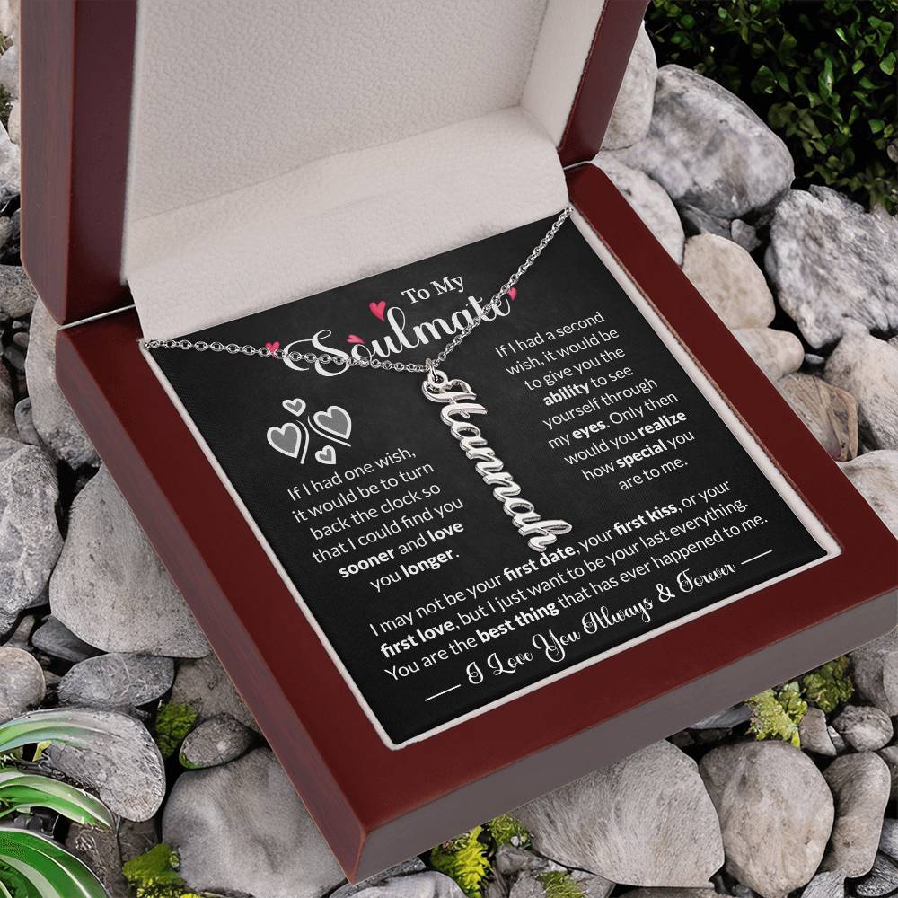 To My Soulmate | Personalized Name Necklace