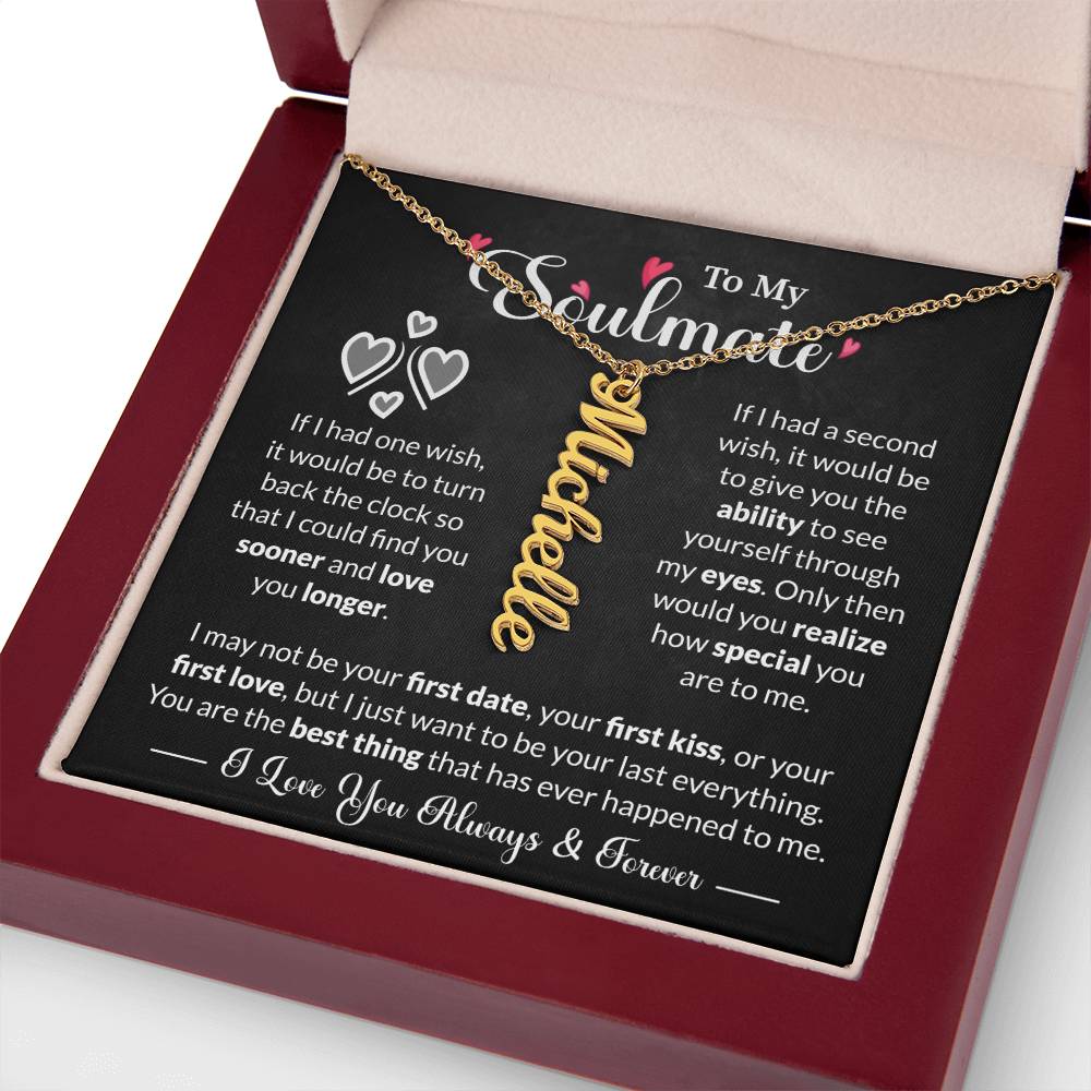 To My Soulmate | Personalized Name Necklace