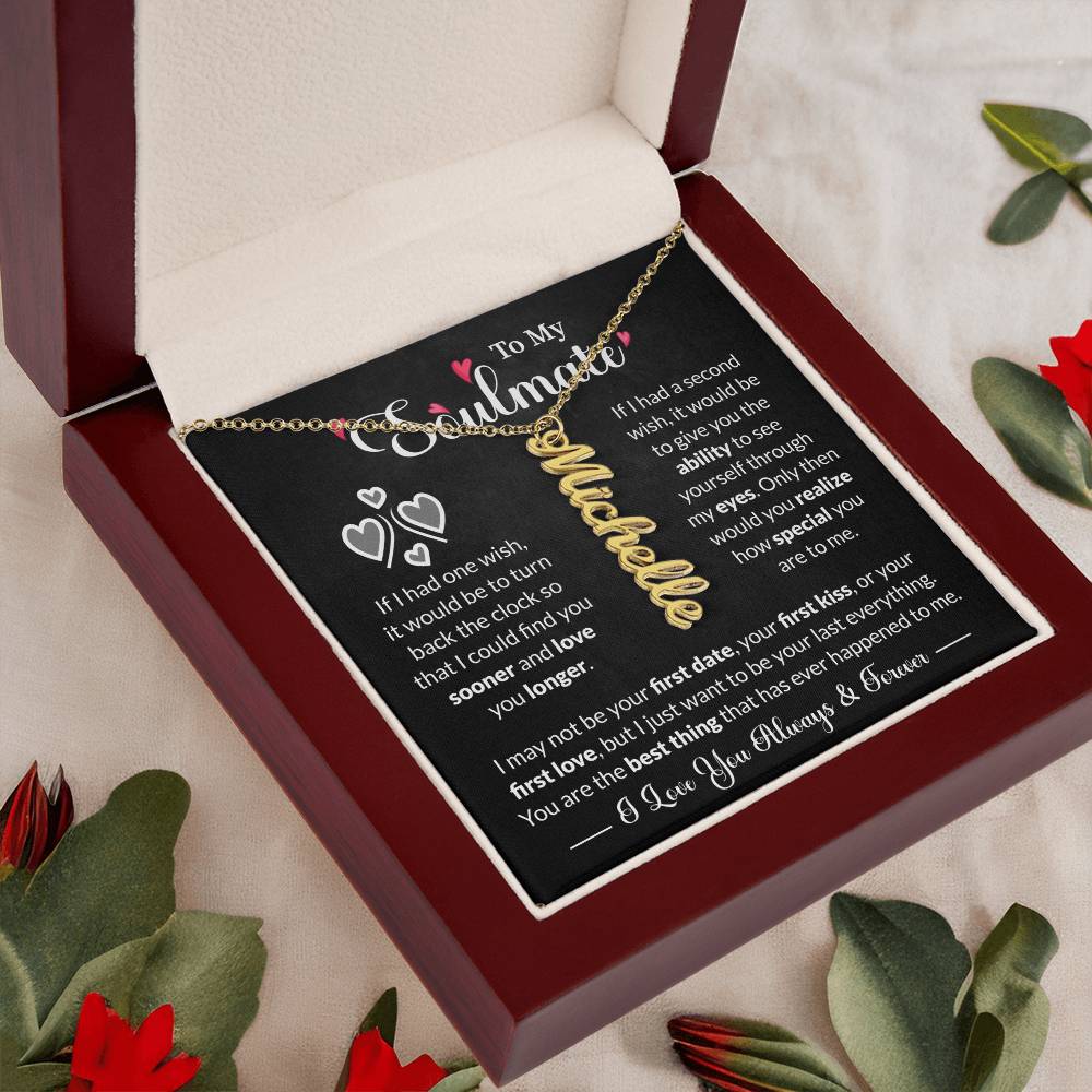 To My Soulmate | Personalized Name Necklace