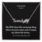 To An Animal Lover | Personalized Paw Print Name Necklace