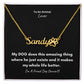 To An Animal Lover | Personalized Paw Print Name Necklace