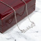 To An Animal Lover | Personalized Paw Print Name Necklace