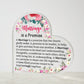 Marriage Is A Promise | Heart Shaped Acrylic Plaque