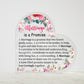 Marriage Is A Promise | Heart Shaped Acrylic Plaque
