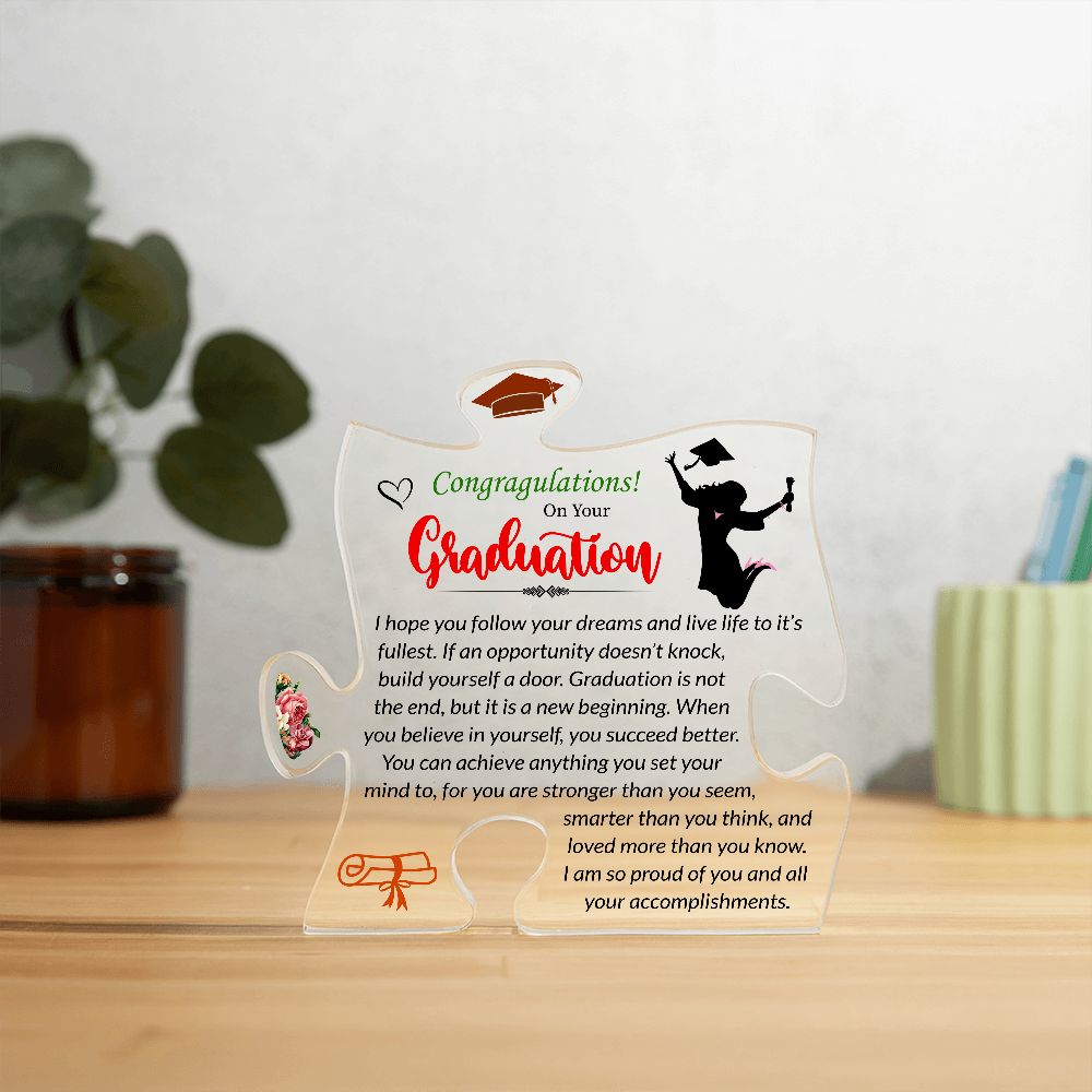 Graduation | Congratulations | Puzzle Plaque