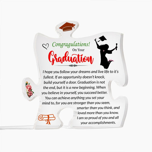 Graduation | Congratulations | Puzzle Plaque