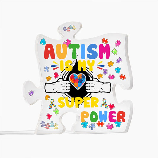 Autism Is My Super Power | Puzzle Acrylic Plaque