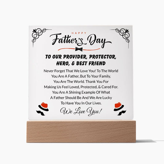 Happy Father's Day | We Love You | Square Plaque