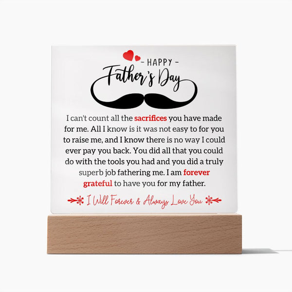 Happy Father's Day | Square Acrylic Plaque