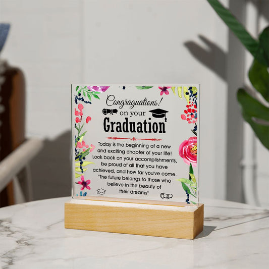 Congratulations | On Your Graduation | Square Plaque