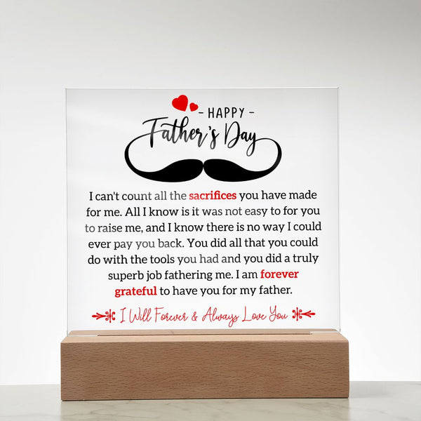 Happy Father's Day | Square Acrylic Plaque