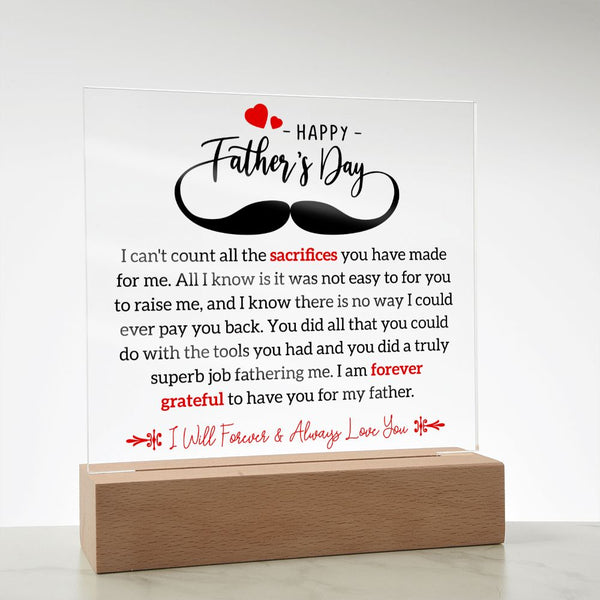 Happy Father's Day | Square Acrylic Plaque