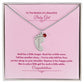To The Mother Of A Beautiful Baby Girl | Custom Baby Feet Necklace with Birthstone
