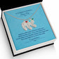 To The Mother Of A Handsome Baby Boy | Custom Baby Feet Necklace with Birthstone