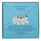 To The Mother Of A Handsome Baby Boy | Custom Baby Feet Necklace with Birthstone