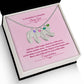 To The Mother Of A Beautiful Baby Girl | Custom Baby Feet Necklace with Birthstone