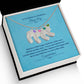 To The Mother Of A Handsome Baby Boy | Custom Baby Feet Necklace with Birthstone