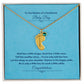 To The Mother Of A Handsome Baby Boy | Custom Baby Feet Necklace with Birthstone