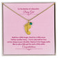 To The Mother Of A Beautiful Baby Girl | Custom Baby Feet Necklace with Birthstone