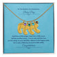 To The Mother Of A Handsome Baby Boy | Custom Baby Feet Necklace with Birthstone