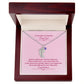 To The Mother Of A Beautiful Baby Girl | Custom Baby Feet Necklace with Birthstone
