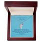 To The Mother Of A Handsome Baby Boy | Custom Baby Feet Necklace with Birthstone