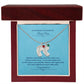 To The Mother Of A Handsome Baby Boy | Custom Baby Feet Necklace with Birthstone