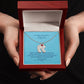 To The Mother Of A Handsome Baby Boy | Custom Baby Feet Necklace with Birthstone