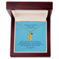 To The Mother Of A Handsome Baby Boy | Custom Baby Feet Necklace with Birthstone
