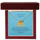 To The Mother Of A Handsome Baby Boy | Custom Baby Feet Necklace with Birthstone