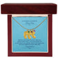 To The Mother Of A Handsome Baby Boy | Custom Baby Feet Necklace with Birthstone