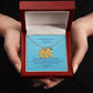 To The Mother Of A Handsome Baby Boy | Custom Baby Feet Necklace with Birthstone