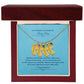 To The Mother Of A Handsome Baby Boy | Custom Baby Feet Necklace with Birthstone