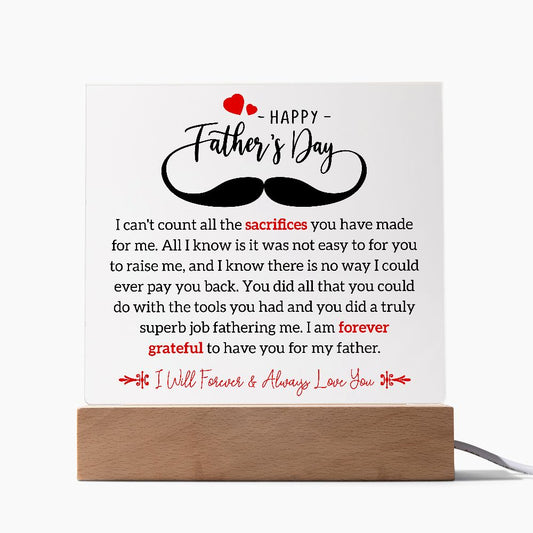 Happy Father's Day | Square Acrylic Plaque