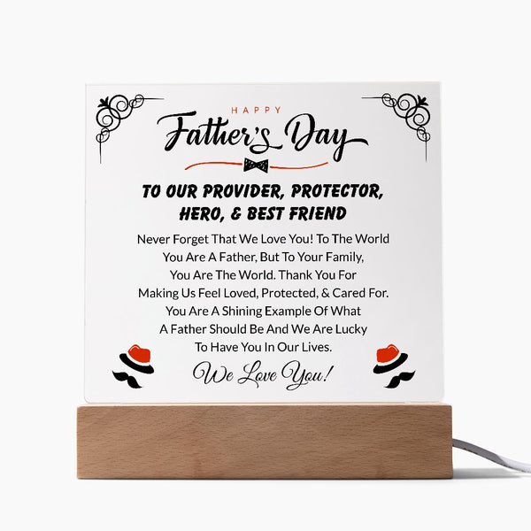 Happy Father's Day | We Love You | Square Plaque