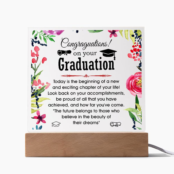 Congratulations | On Your Graduation | Square Plaque