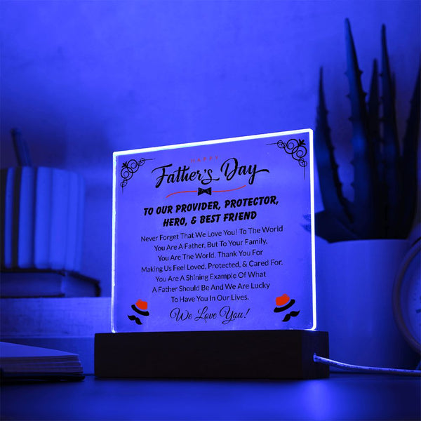 Happy Father's Day | We Love You | Square Plaque