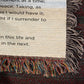 The Serenity Prayer Blanket