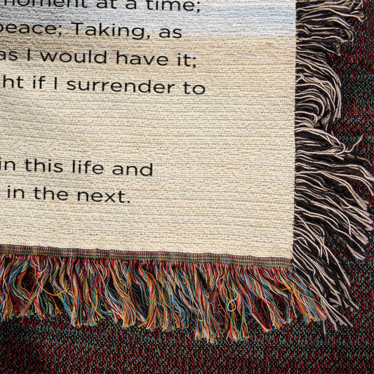 The Serenity Prayer Blanket