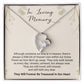 In Loving Memory | They Will Forever Be Treasured In Our Heart | The Forever Love Necklace