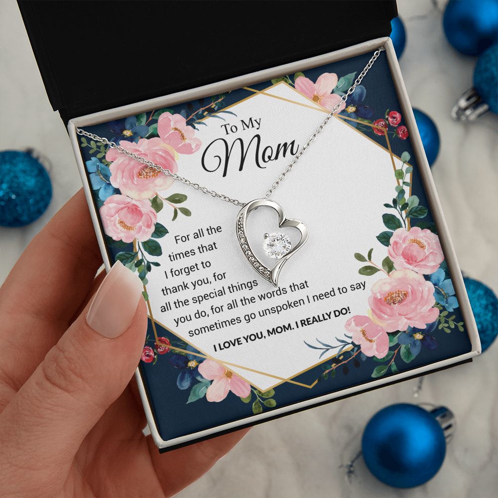 To My Mom | I Love You Mom | The dazzling Forever Love Necklace