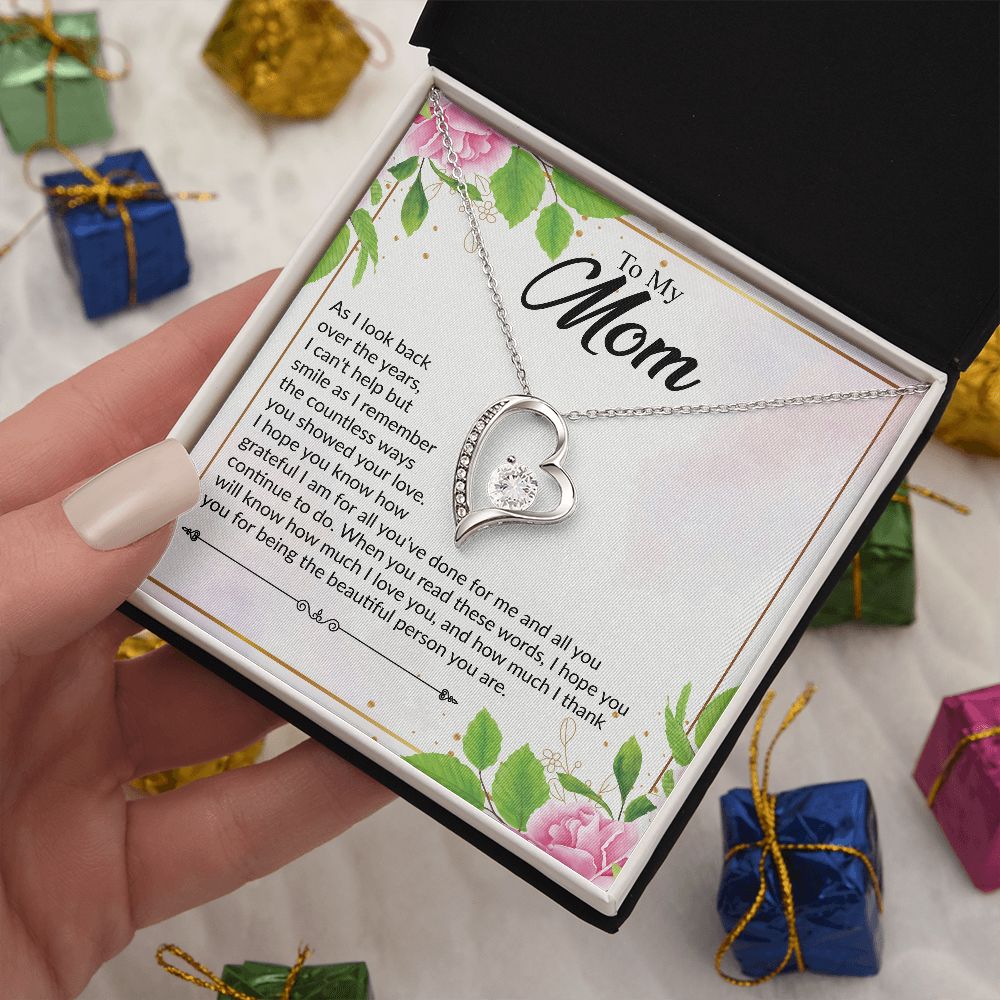 To My Mom | I Love You | The Dazzling Forever Love Necklace