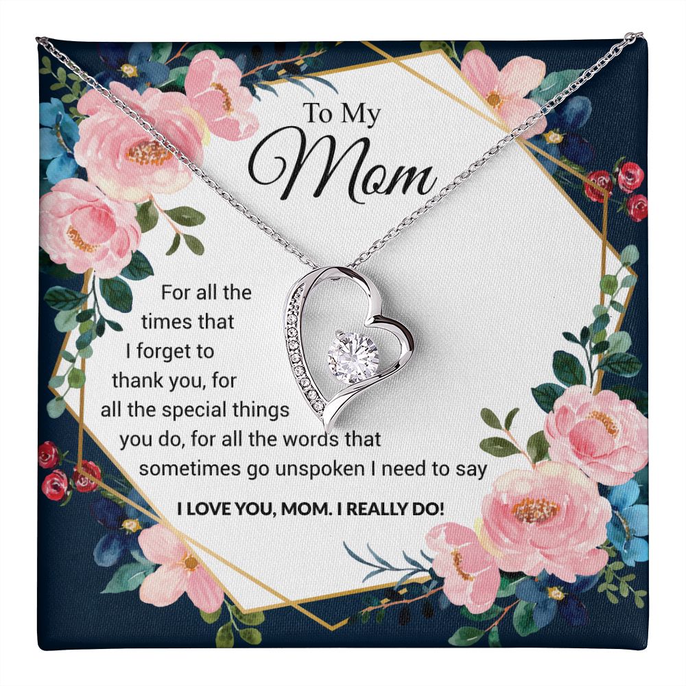 To My Mom | I Love You Mom | The dazzling Forever Love Necklace