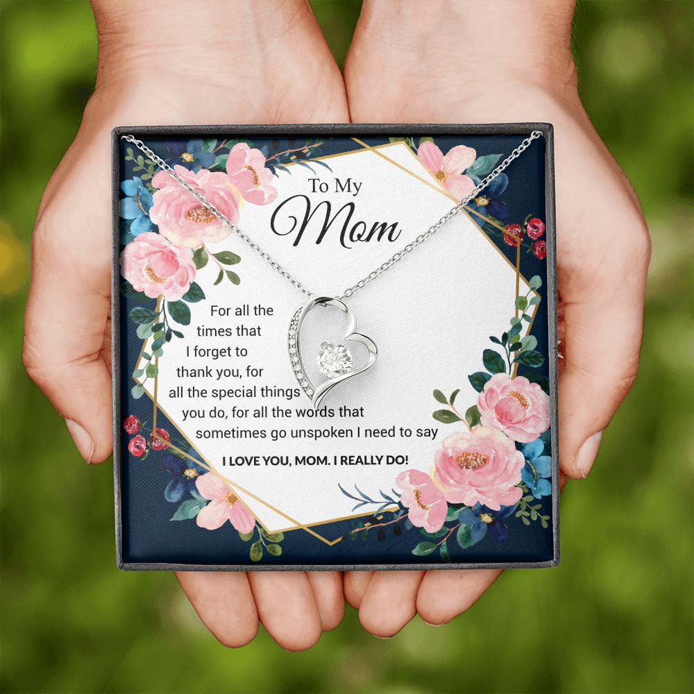 To My Mom | I Love You Mom | The dazzling Forever Love Necklace