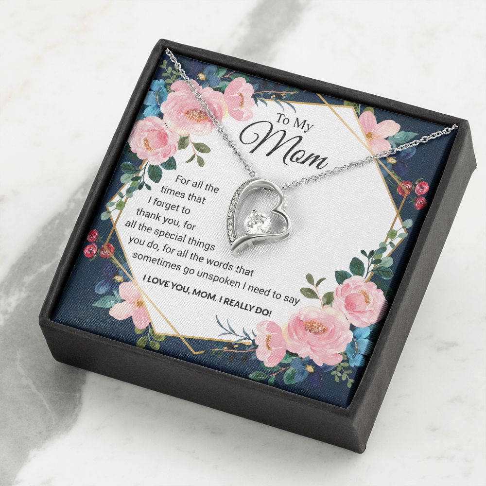 To My Mom | I Love You Mom | The dazzling Forever Love Necklace