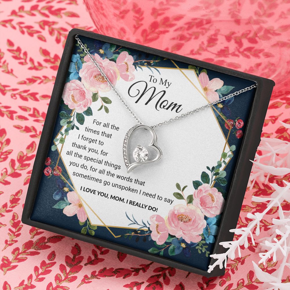 To My Mom | I Love You Mom | The dazzling Forever Love Necklace