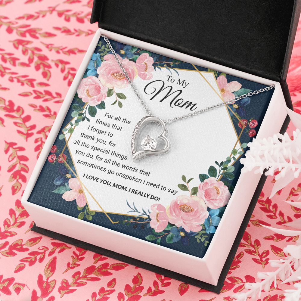 To My Mom | I Love You Mom | The dazzling Forever Love Necklace